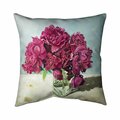 Fondo 20 x 20 in. Fuchsia Peony-Double Sided Print Indoor Pillow FO2773652